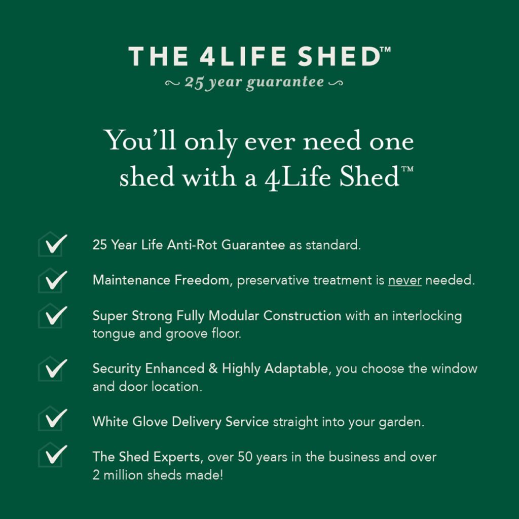 4LIFE Apex Shed 5×7 – Single Door – No Window 5013053199565 2